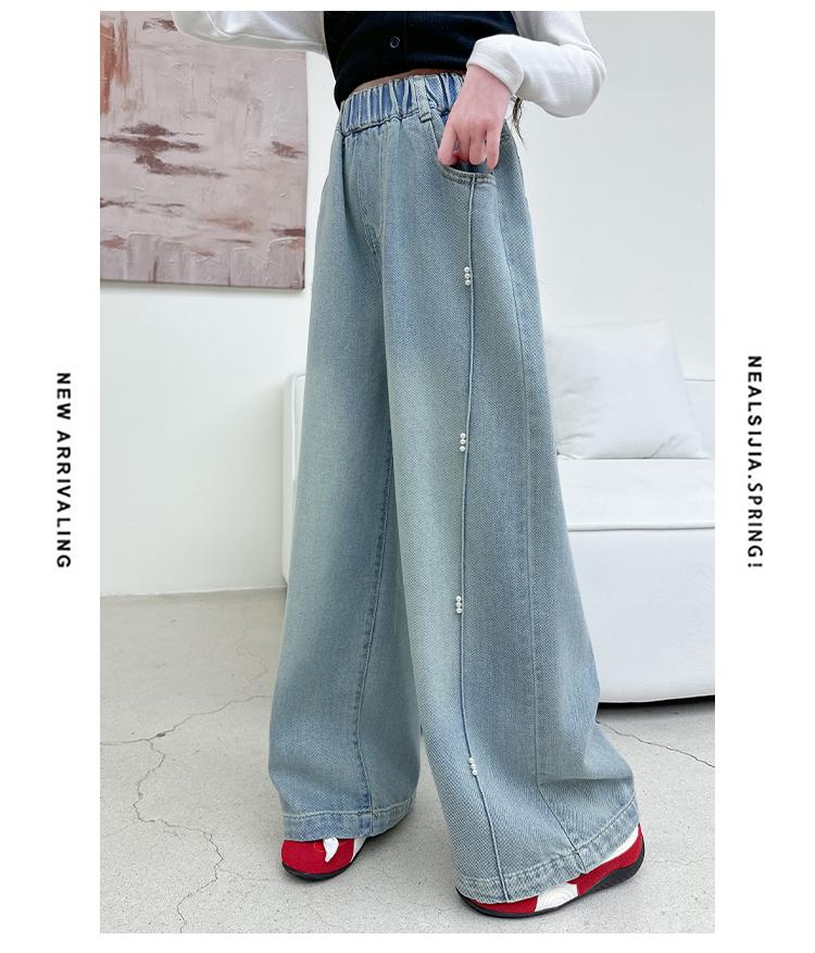 Girls' Spring and Autumn Jeans