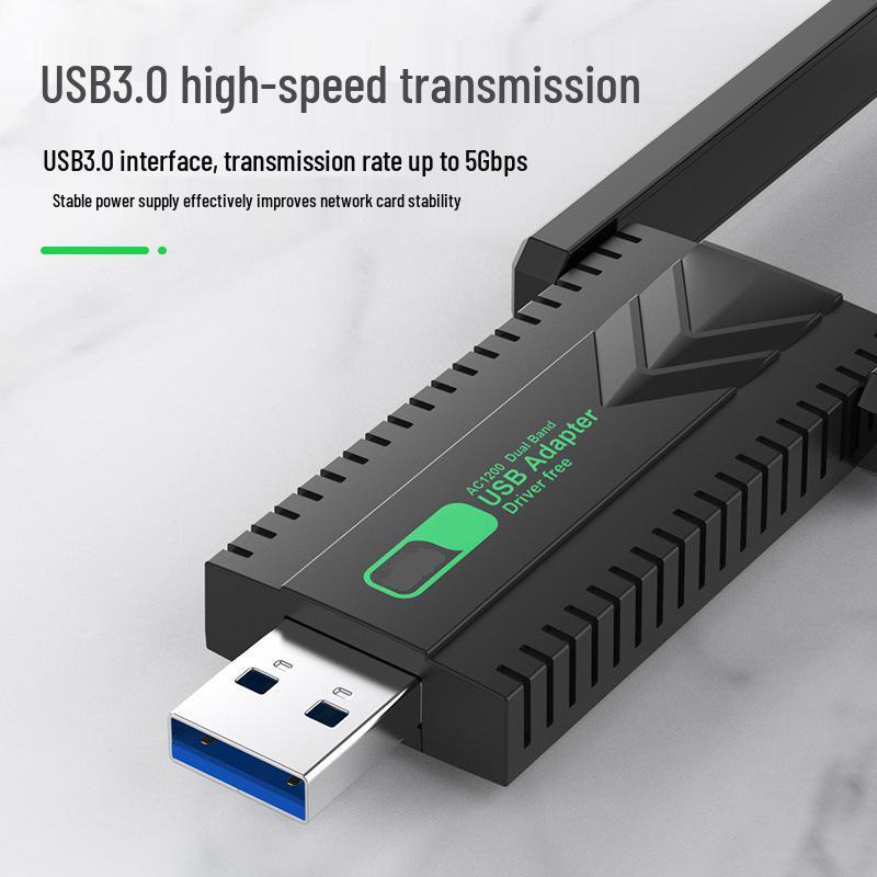Treiberfreier Dualband-5G-USB-WLAN-Adapter für Desktop und Laptop