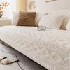 Warm Sofa Cover Plush Universal Couch Slipcovers Modern Solid Color Sofa Towel for Living RoomFlannel Sofa Cushion Thick Winter