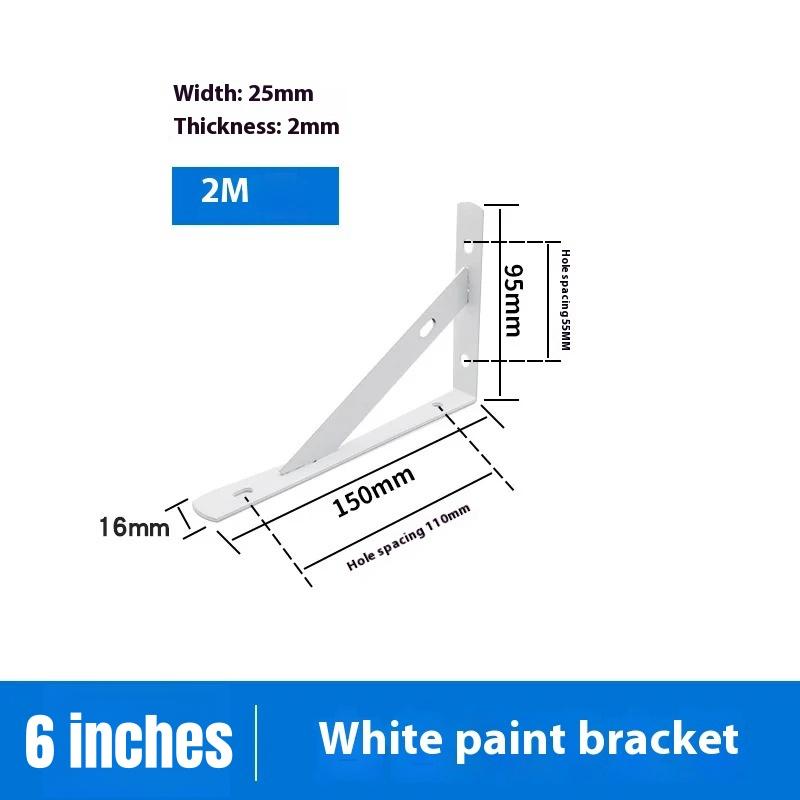 Tripod Heavy Duty Cold Rolled Steel Support Wall Mounted Bench Table Stand Bracket Bookshelf Furniture Hardware Wall Support