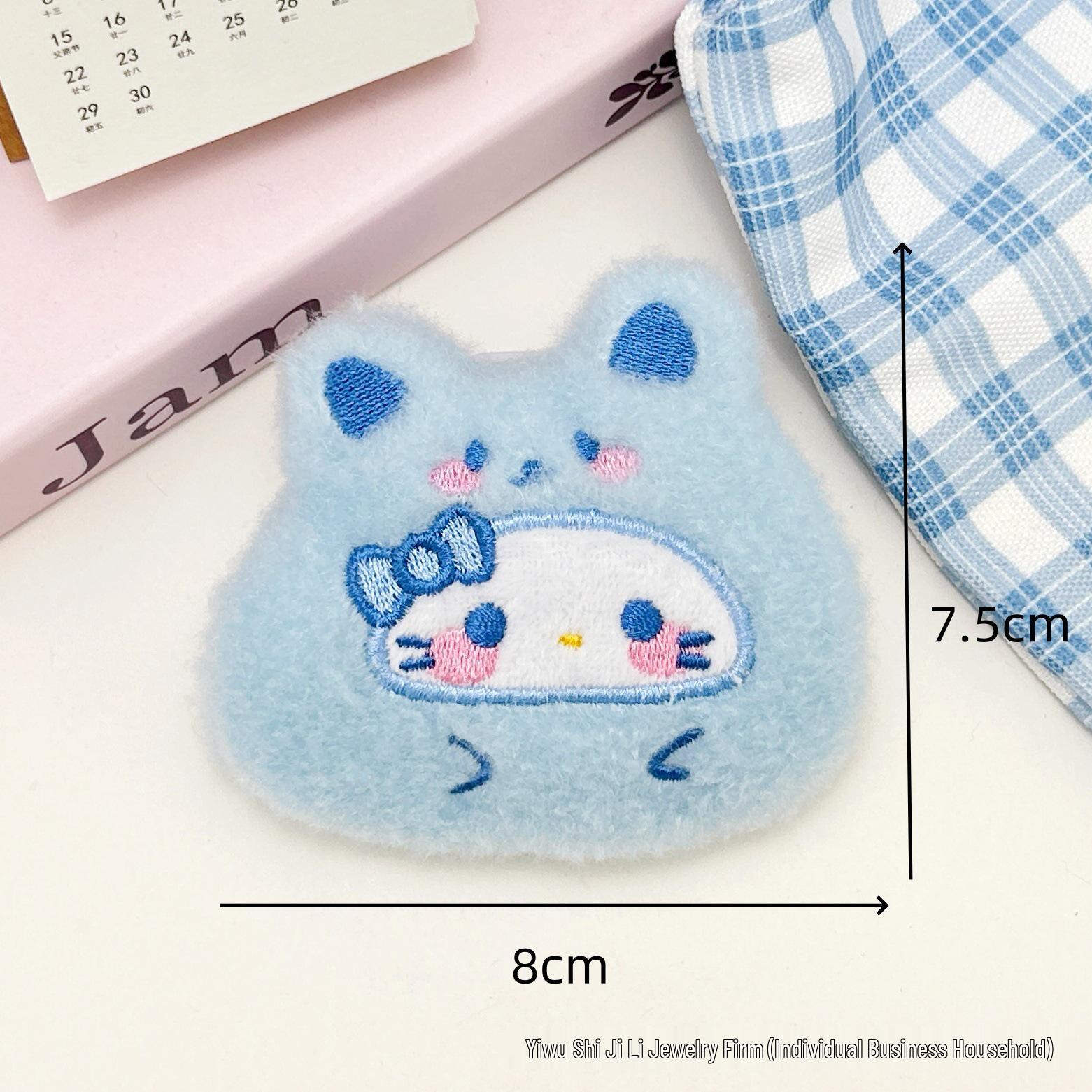 Плюшевый подвеска-пищалка и брошь KT Bear Daruma для DIY-аксессуаров