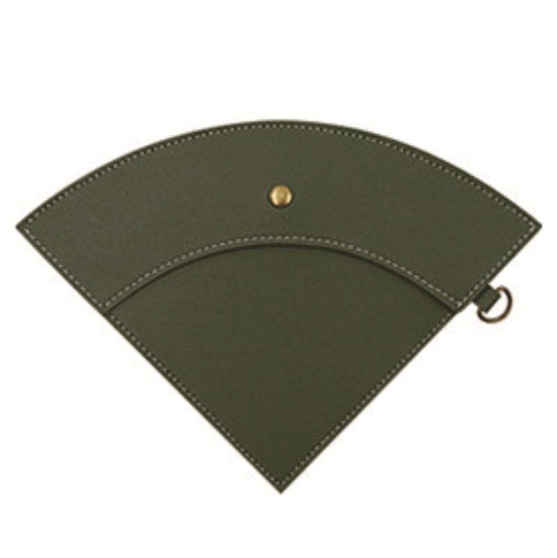 

Coffee Filter Paper Leather Storage Case - Portable, Hygienic, Travel-Friendly PU Leather Bag темно-зеленого