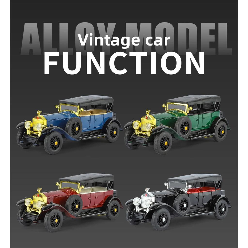 1/32 Rolls-Royce Phantom I Legierung Klassisches Altes Auto Modell Diecast Metall Retro Luxus Fahrzeuge Auto Modell Ton und Licht Kinderspielzeug Geschenk