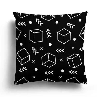 - Einfacher geometrischer Druck Kissenbezug Heimdekoration Schlafzimmer Wohnzimmer Sofa Kissenbezug x xZoll