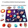 Wooden Space Cartoon Puzzle Cognitive Board For Kids Early Learning Educational