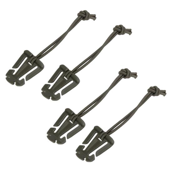 

4 шт. Пряжка для рюкзака, водонепроницаемый прочный несущий карабин с защитой от потери и разрыва, крючки-защелки армия зеленый