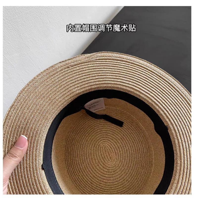Spring tide bohemian ethnic style big brim braided flat top milliner sunscreen travel