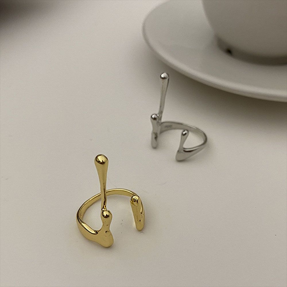 

color Hyperbole Lava Shape Open Ring Women Jewelry Accessories Korean style Finger Buckle Metal