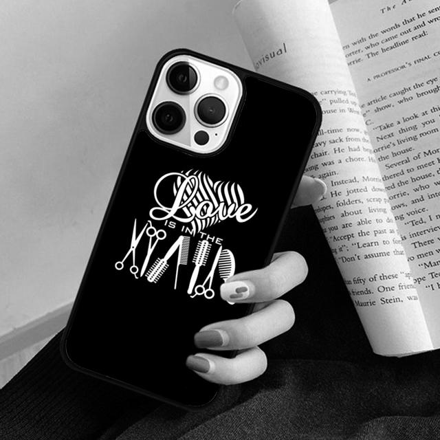 

Barber Shop Hair Stylist Phone Case Back Cover for iPhone 17 Air 16 15 14 13 11 12 Pro Max Plus Fundas Coque iPhone 13