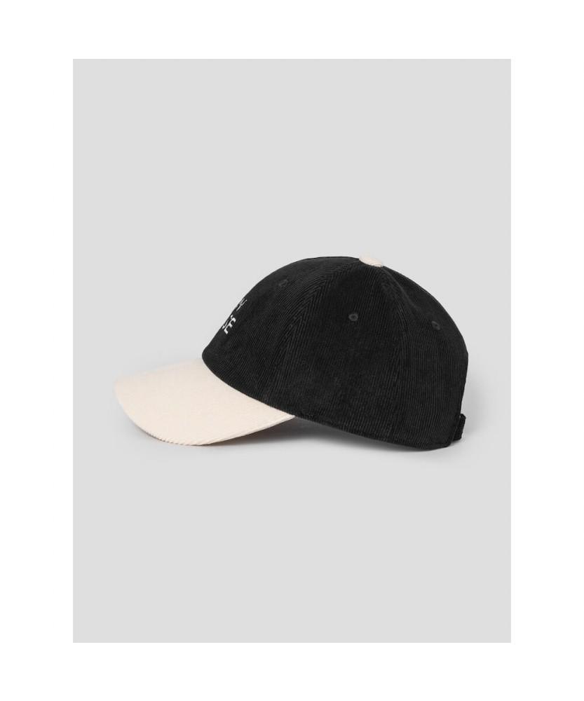 8seconds Corduroy Color Block Ball Cap Black