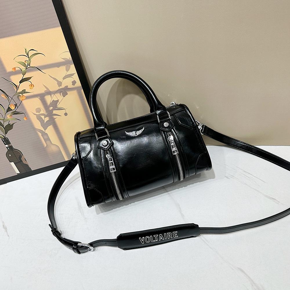 2025 ZV Fashion Women's Studded Boston Crossbody Handbag