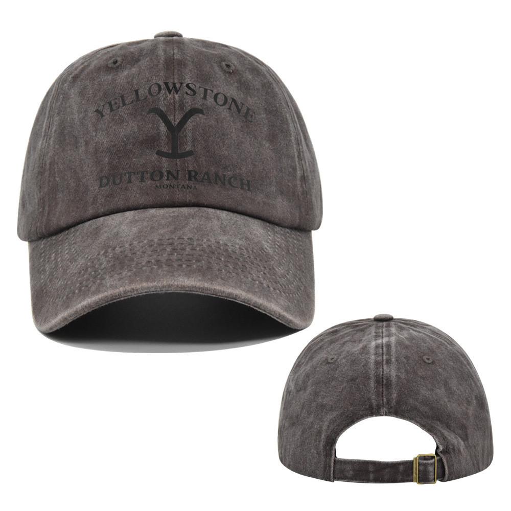 Stone Yellow Letter Embroidery Baseball Cap Sun Protection Breathable Gift Hat