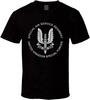 British Army SAS Special Air Service Spec Ops Forces T Shirt Black Graphic Unisex Tee Shirt