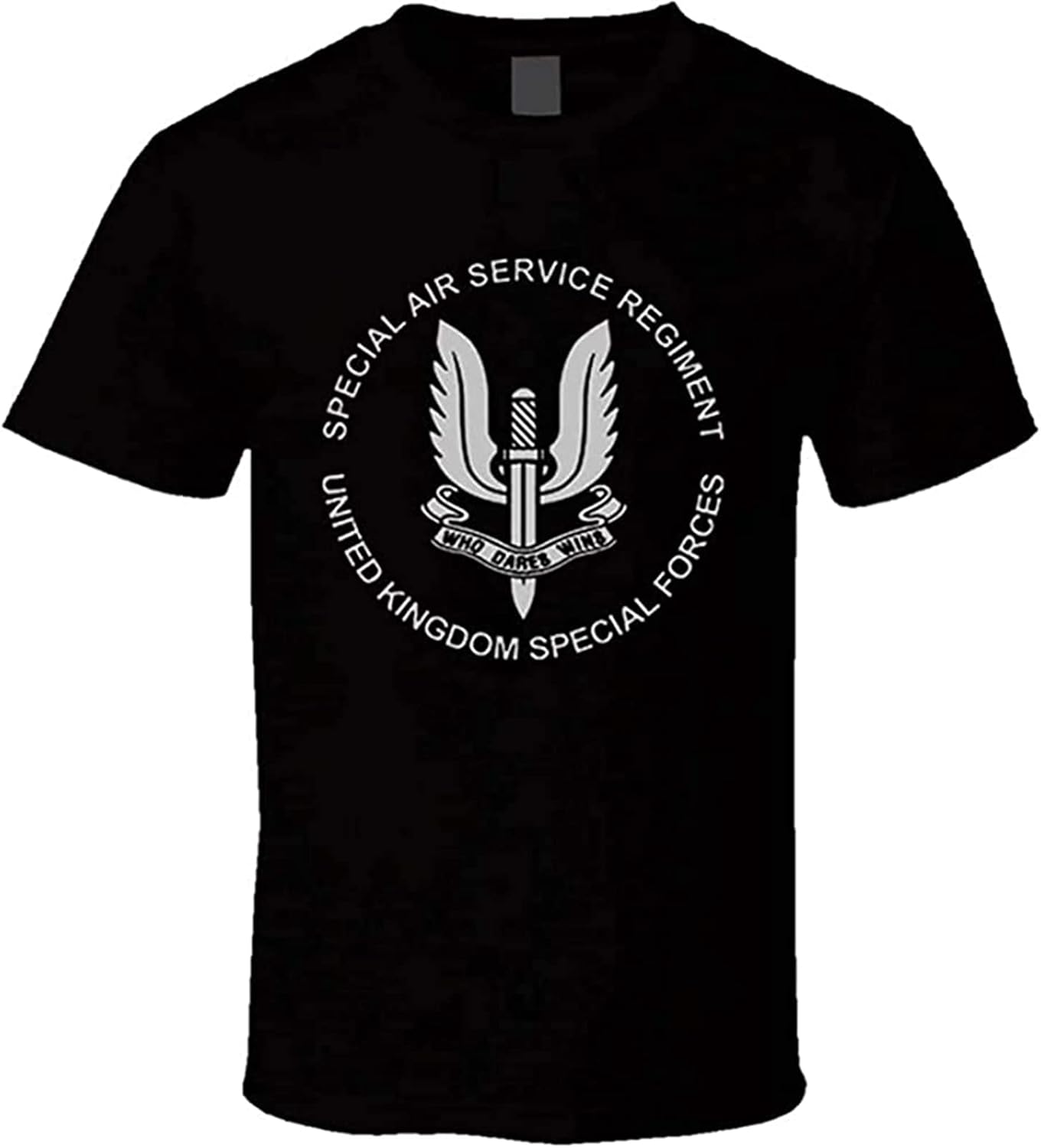 British Army SAS Special Air Service Spec Ops Forces T-Shirt Black Graphic Unisex Tee Shirt XS чёрный