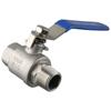 NPT Thread 304 Stainless Steel Ball Valve 1/2" Silver Gas Valve 1000 WOG Female X Male Shut-Off Switch Gas