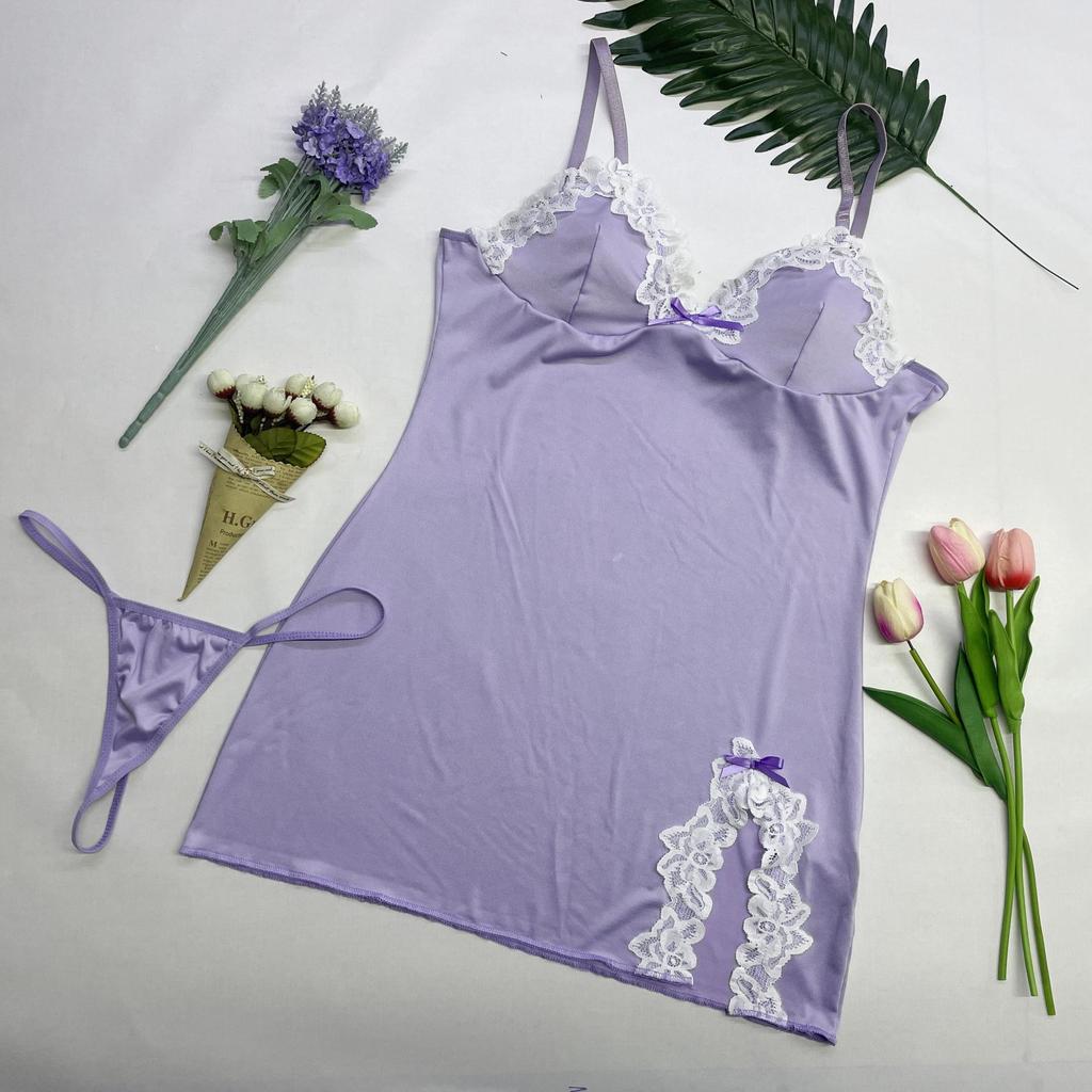 Luxurious Plus Size Lace Camisole Nightgown for Women