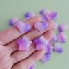 Gradient Purple Heart Star Resin Cabochons 100PCS 3D Flatback Resin Charms Valentine's Day DIY Crafts Embellishments