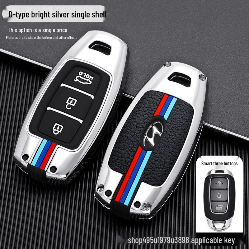 Elantra Key Case for Hyundai: Metal Shell for Mistra/Festa/ix35 Models 2022