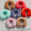 Four-sided Elastic U-shaped Pillow Memory Foam Travel Aircraft Neck Protection Pillow Elastic Super Soft U-shaped Pillow
