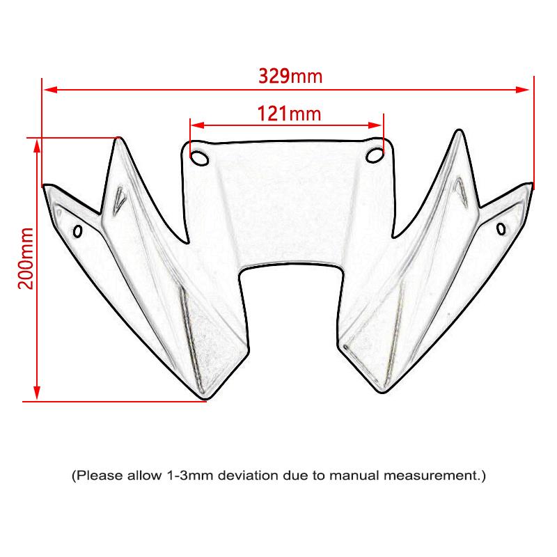 2025 Front Wheel Fender Beak Nose Cone Extension Extender Cowl Spoiler Cover For Honda CB500 Hornet CB 500 2024 Motorcycle