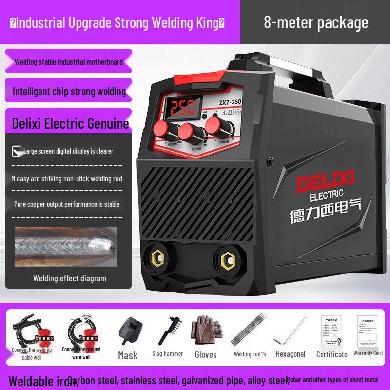 250 Dual Voltage Electric Welder, 220V Household and 380V Industrial, Portable Small Welding Machine