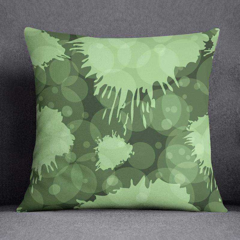 Tropical Leaves Series Pillow Gift Home Office Decoration Pillow Bedroom Sofa Car Cushion Cover Pillow Case (45cm * 45cm)