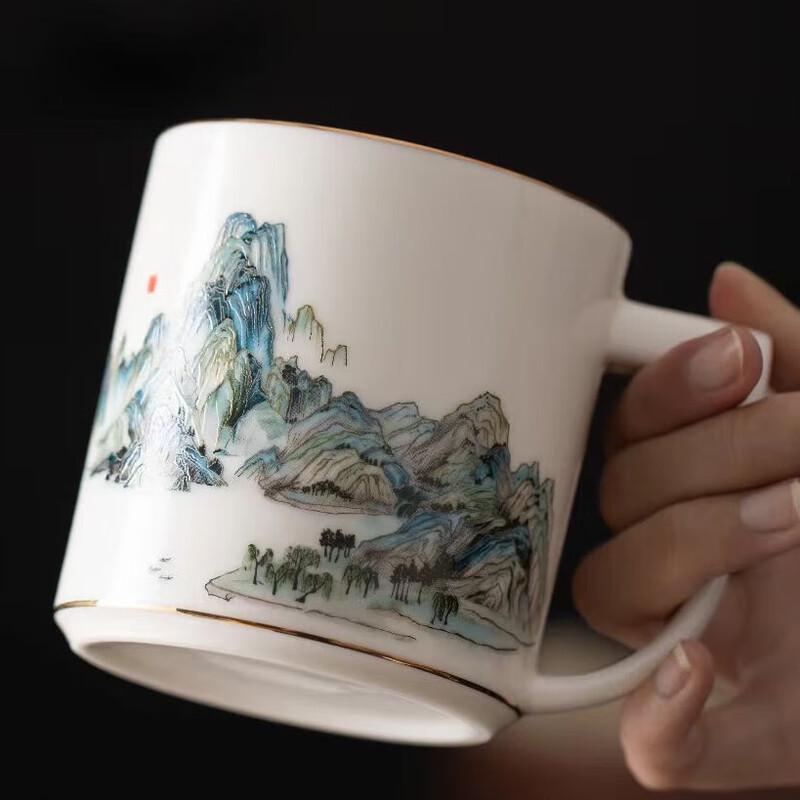 Pengyi Landscape Ceramic Office Teacup
