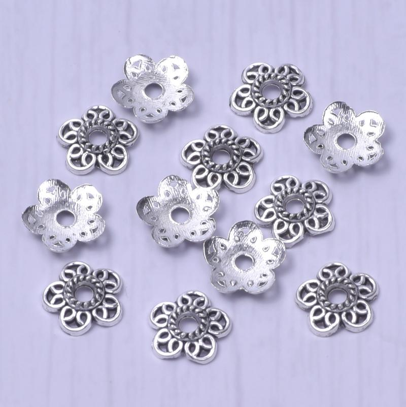 100 pièces Matériaux Pour Pendentifs Capsules de Perles Breloques Pour la Fabrication de Bijoux Accessoires DIY Pendentif Base Fleur Articles en Gros Pour le Commerce