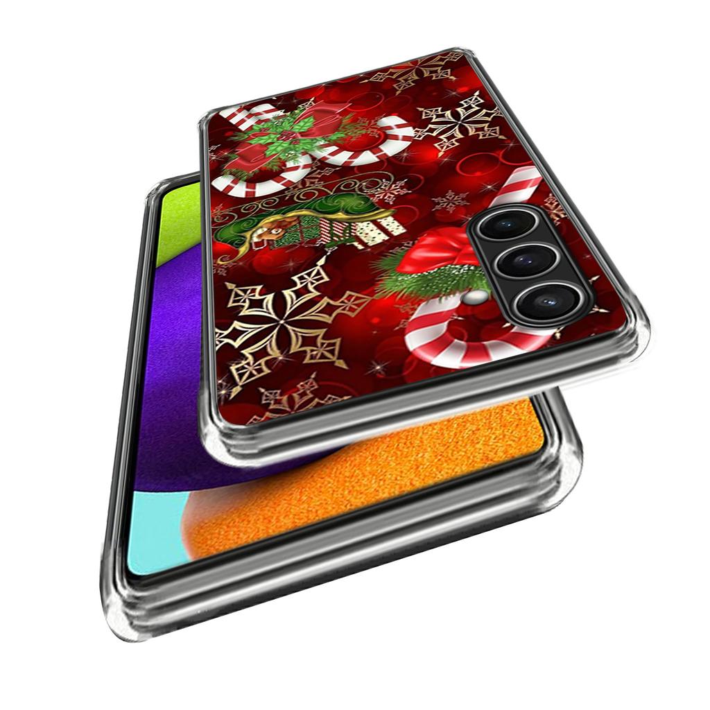 For Samsung Galaxy S24 FE Case Christmas Pattern Printing Soft TPU Phone Cover