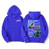 Rapper Blessd Sisabe Albüm Turu Tişörtlü Kapüşonlu Sweatshirt Erkek Kadın Moda Hip Hop Retro Sweatshirt Oversize Kapüşonlular