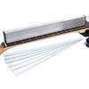 1Set Guitars Neck Fret Beam Leveling Bars Luthier Tools With 6Pcs Sandpaper Silver Aluminum Musical Instruments Accessories