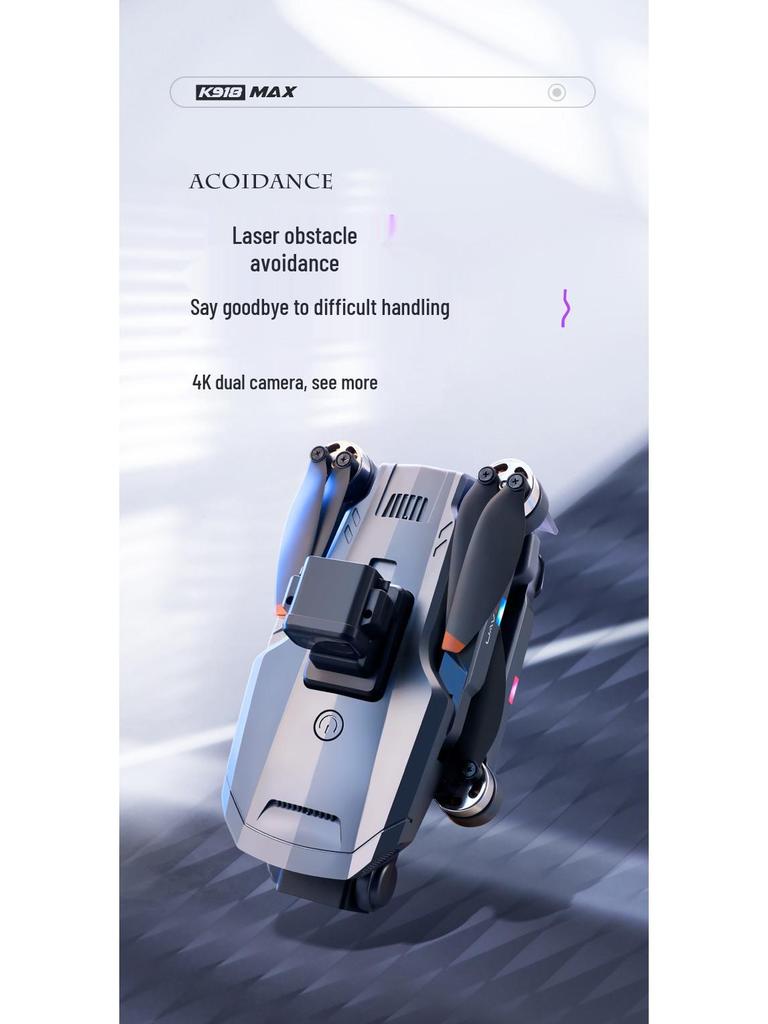 K918MAX Professional HD Drone with Laser Obstacle Avoidance and GPS