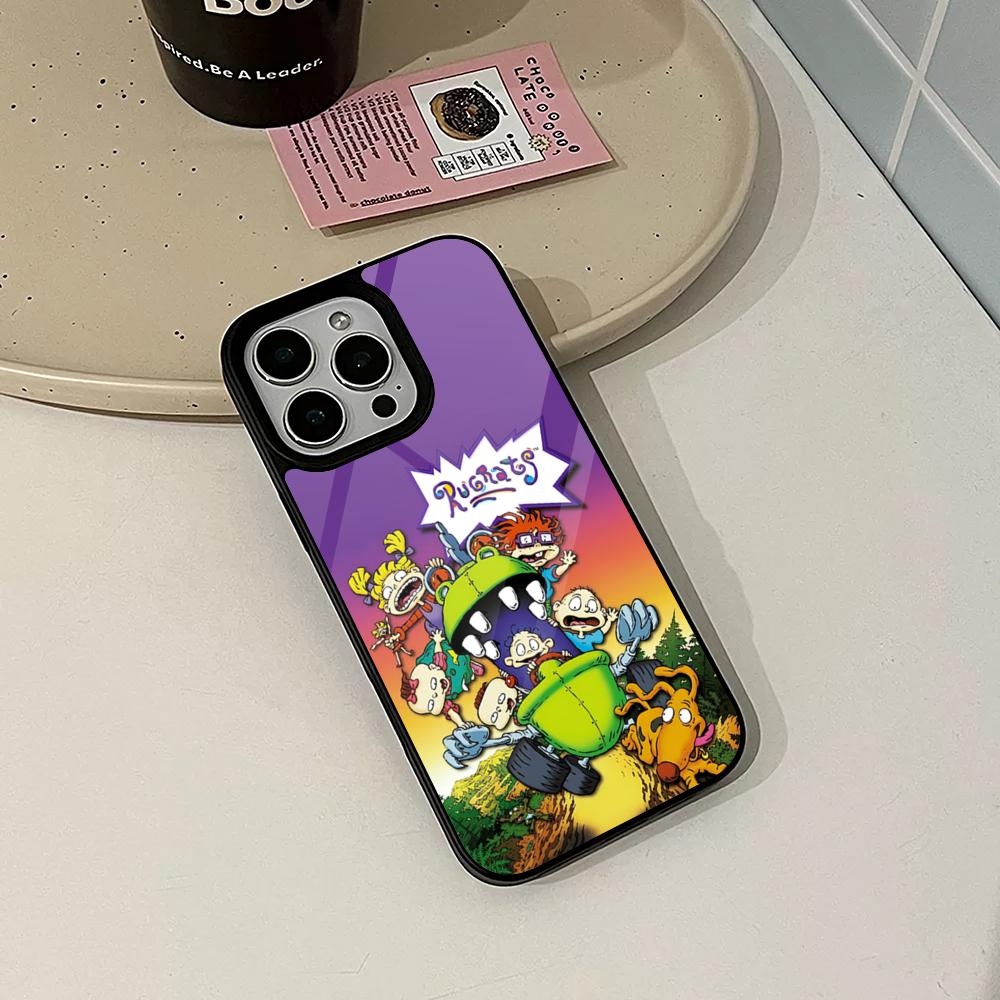Cute Cool Rugrats Funny Phone Case for Iphone 17 16 15 14 Air 13 12 11 Pro Max Mini Plus Fundas Shell PC+TPU Cover