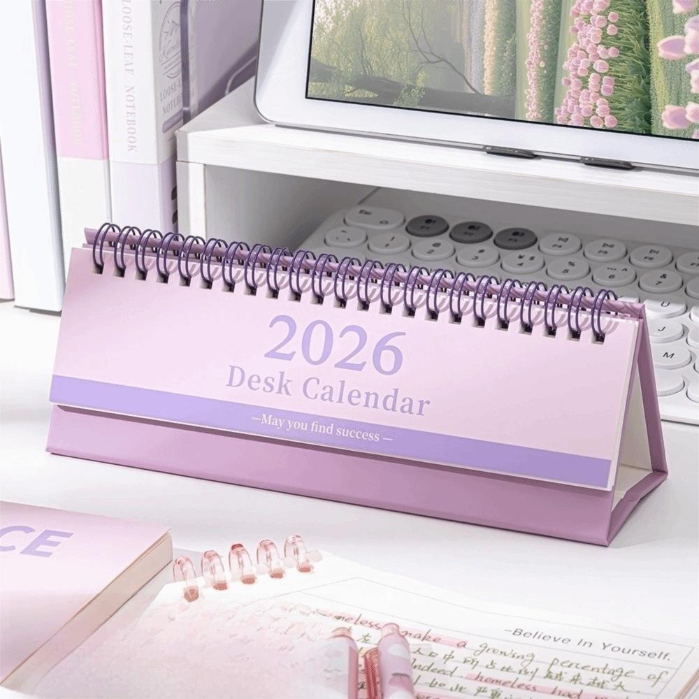 Simple Portable 2026 Desk Calendar Schedule Mark Desktop Display Desktop Calendar Schedule Planner Office Desk Accessories