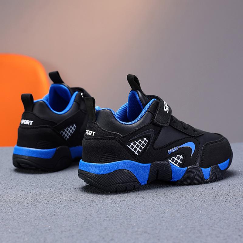 Sport Kids Sneakers Boys Casual Walking Shoes for Children Leather Anti-slippery Fashion Outdoor Tennis