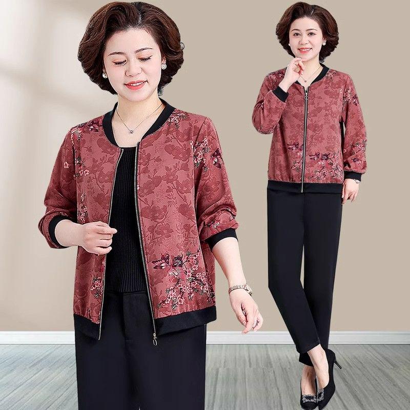 Breathable Summer 2025 Fashionable Cardigan for Middle-aged & Elderly Moms - Stylish, Thin, Casual Jacket