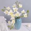 Echte Berührung Cattleya Orchideenstiel Lebensechte Optik Cymbidium Orchideen-Zweig Hochzeit