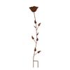 Rose Flower Standing Metal Corten Rustykalny Garden Terrace Decoration