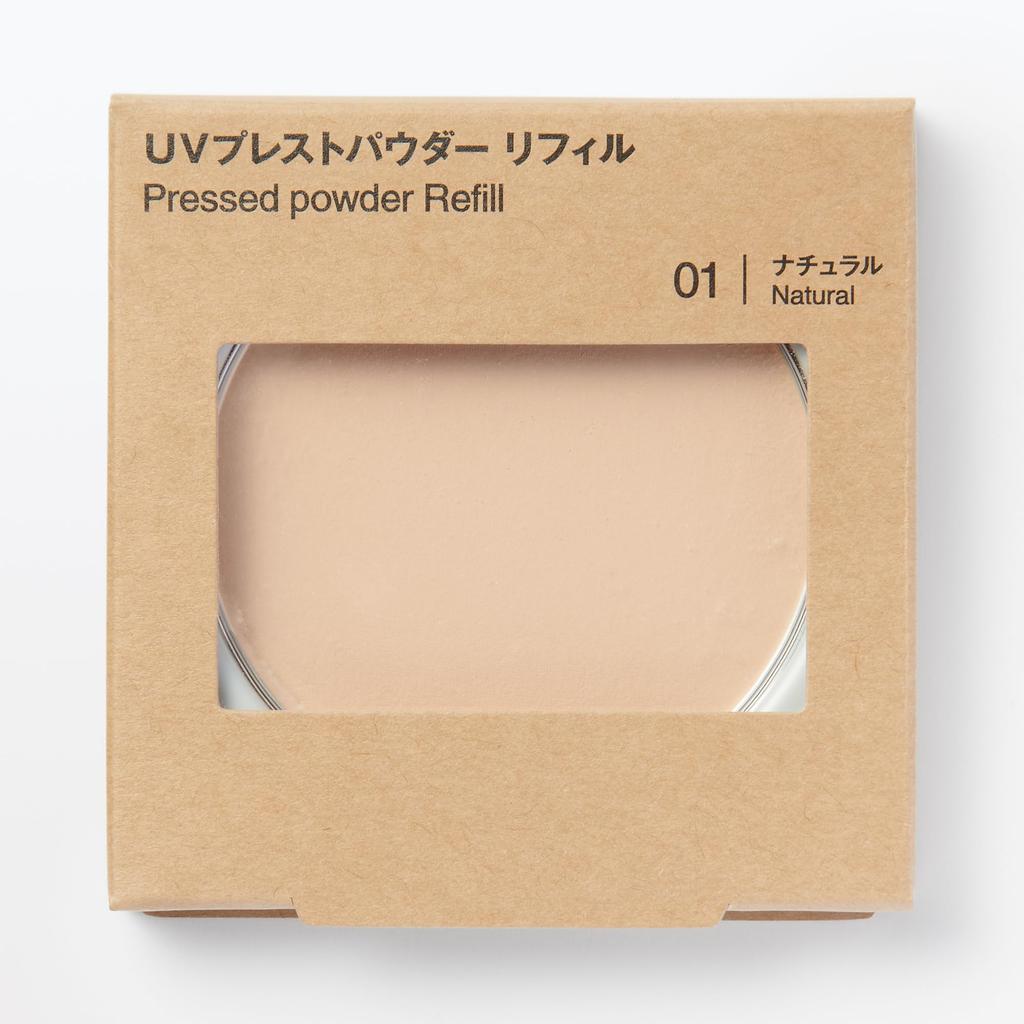 MUJI UV Pressed Powder OAP54A4S Refill, Natural, SPF50+ PA++++, 9.2 G,