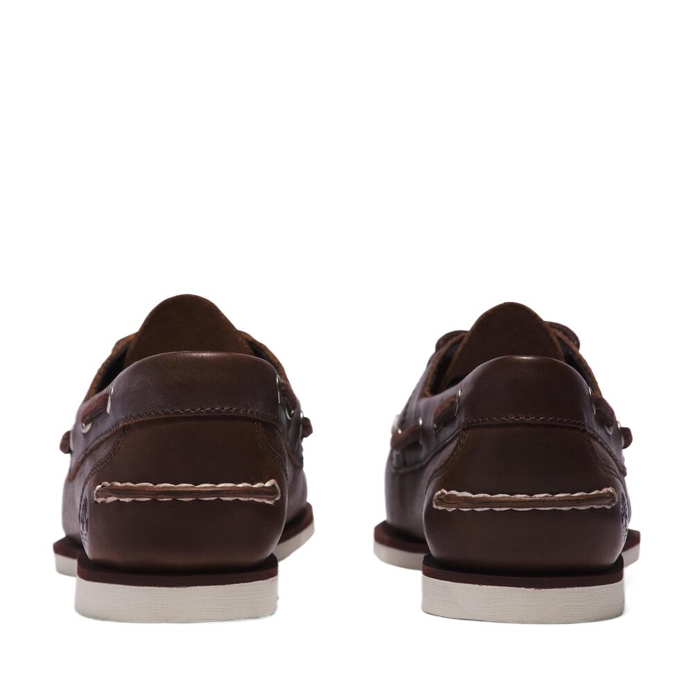 Timberland Classic Boat Comfortable Classic Fashion Trend Sailing Shoes Women Sailing Shoes Brown TB0A5RS7201