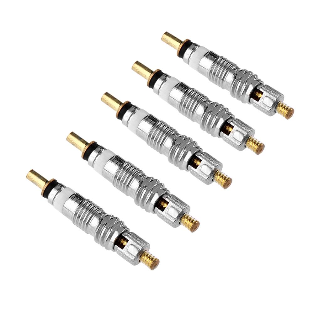 5-50PCS Silver Detachable Valve Cores Bicycle Replacement Road Bike Copper Nozzles Tube Core MTB Road Bike Valve Core Tools