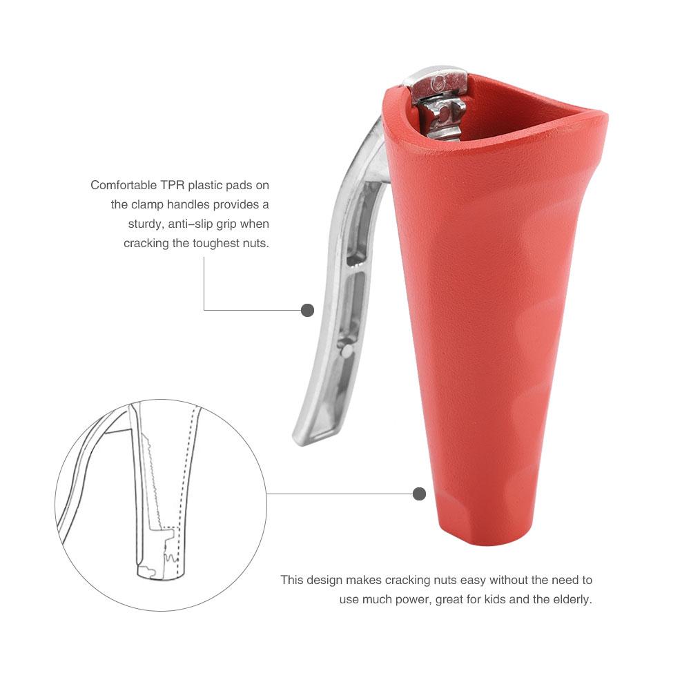 Spritzwassergeschützter Walnussknacker, Nussknacker, Walnussknacker, robuster Muschelknacker, Meeresfrüchteknacker, Walnussöffner-Werkzeug, Nussknacker