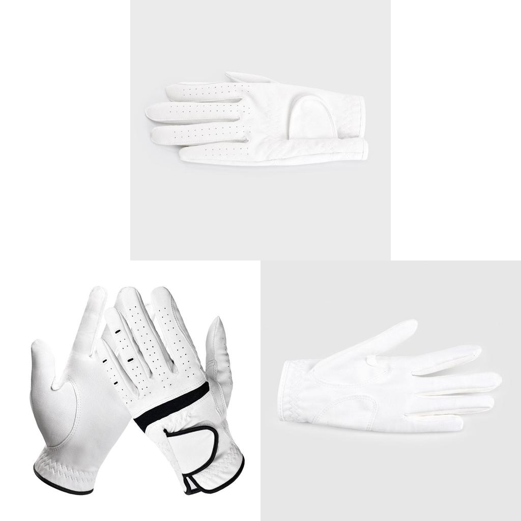 Leder-Golfhandschuhe für Damen und Herren mit atmungsaktivem PU-Material für Outdoor-Sport und Sonnenschutz