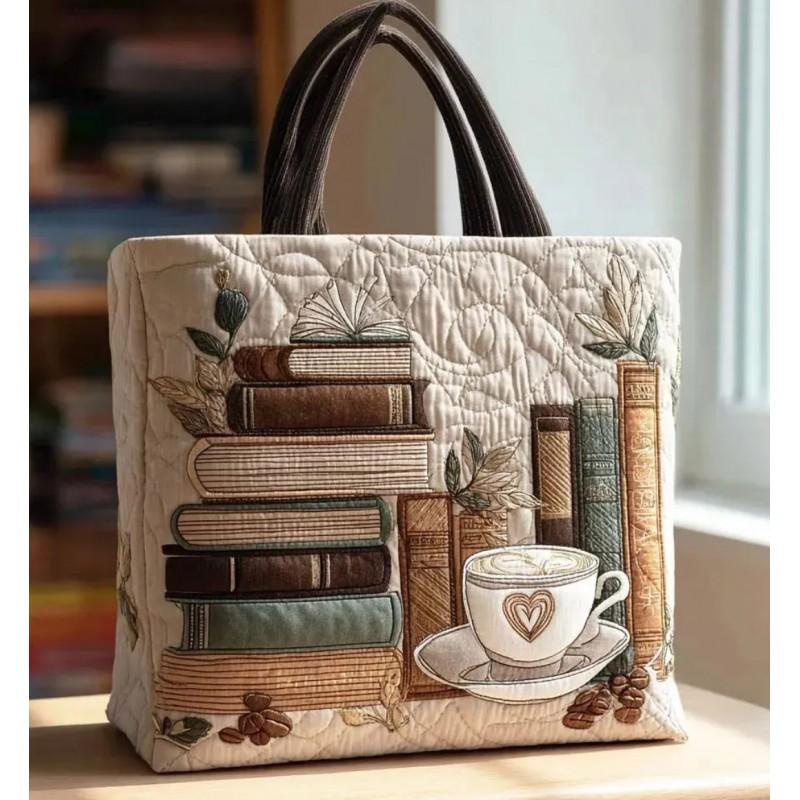 TEMU Womens Fashion Printed Tote Shoulder Bag 600D Oxford Cloth