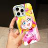 Sakura Uta Cure Idol Jelly Double layer Light Blue Mobile Phone Case for iPhone 17 16 15 14 13 12 11 Air Pro Max Plus Protective