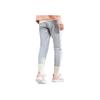 adidas Gestrickte Jogginghose mit Logo-Print, Damen, Elastischer Bund, Kordelzug, Lässig, Grau, Unterteil DP5173