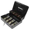 Small Lockable Cash Anti-theft Box with Key & Coin Tray - Ideal for Petty Cash, Coins and Notes saving box piggy bank for adults