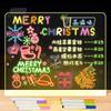 LED Luminous Blackboard Drawing Toys Magic Light Board Transparent Graffiti Coloring Art Acrylic Marker Message Board Kids Gift
