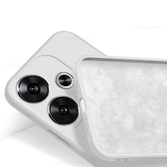

Для Poco F6 F 6 PocoF6 Pro Чехол Новые Роскошные Жидкие Силиконовые Чехлы Для Телефонов Xiaomi Poco F6 F 6 Pro F6Pro PocoF6 Pro Противоударный Мягкий Чехол For Poco F6 белый