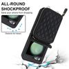 Crossbody Lanyard Leather Zipper Wallet Card Phone Case for Samsung Galaxy Z Flip 7 6 5 4 3 Flip6 Flip5 Flip4 Wrist Rope Cover